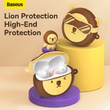 Case Chống Sốc Baseus Cho Tai Nghe Bowie M2 | Chất Liệu Silicon Mềm Mại, Hình Gấu Đeo Kính Cực Ngầu
