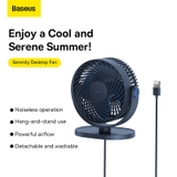 Quạt Sạc Để Bàn Di Động Baseus Serenity Desktop Fan 2000 mAh