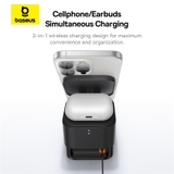 Bộ Sạc Nhanh Không Dây DB-OS Baseus MagPro 2-in-1 Magnetic Wireless Charger 25W