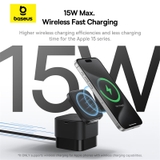 Bộ Sạc Nhanh Không Dây DB-OS Baseus MagPro 2-in-1 Magnetic Wireless Charger 25W