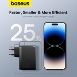 Củ Sạc Nhanh Baseus GaN5 Pro 160W | 2Type-C + USB, Công Nghệ PD 3.1, Sạc Nhanh Laptop & Điện Thoại