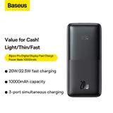 Pin sạc dự phòng Baseus Bipow Pro Digital Display Fast Charge Power Bank 10000mAh 20W (With Simple Series Charging Cable USB to Type-C 3A 0.3m )