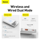 Pin Dự Phòng Sạc Nhanh Không Dây Baseus Magnetic Wireless Fast charging Power bank 10000mAh 20W 2022 Edition（With Simple charging cable USB to Type-C 50cm)