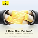 Cáp Sạc Đa Năng OS-Baseus Silky One-for-Three Fast Charging Cable USB / Type-C to M+L+C 100W 1.5m