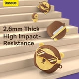 Case Chống Sốc Baseus Cho Tai Nghe Bowie M2 | Chất Liệu Silicon Mềm Mại, Hình Gấu Đeo Kính Cực Ngầu