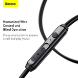 Tai nghe AUX 3.5mm Baseus Encok H19 Wired Earphone (6D surround, Deep Bass, with ECM Microphone for HD Calling)