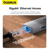 Hub Chuyển Đổi Baseus PortalJoy 4 trong 1 | Cổng Mạng LAN Gigabit & 3 Cổng USB 3.0