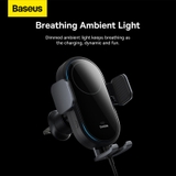 Giá Đỡ Điện Thoại Ô Tô Baseus LightChaser | Kẹp Tự Động, Sạc Không Dây 15W