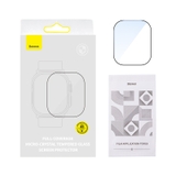 Cường lực cho Apple Watch Baseus Full-Coverage Micro-Crystal Tempered Glass Screen Protector for AP Watch Ultra 49mm, Clear (Pack of 1 with cleaning kit)