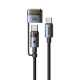 Cáp Sạc Mcdodo Luma 2 In 1 Type-C to Type-C & Magsafe3 | 240W/140W, Chiều Dài 2m