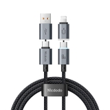 Cáp Sạc Đa Năng Mcdodo Nexus 4 in 1 USB/Type-C to Type-C/Ln 60W | Sạc Laptop, Điện Thoại, Chống Rối