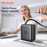 Cốc Sạc Nhanh Mcdodo FreeGo 35W GaN | Tích Hợp Dây Rút Gọn Type-C, Sạc Cùng Lúc 3 Thiết Bị