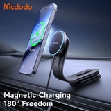 Giá Đỡ Sạc Không Dây Mcdodo MagiGo | Hít Từ Tính, Tay Uốn Dẻo Dùng Taplo/Khe Gió