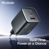 Cốc Sạc Nhanh Mcdodo Cube Power 65W | Màn Hình LED, 2 Cổng (Type-C & USB)
