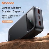 Sạc Dự Phòng Mcdodo 22.5W Màn Hình LED | Dung Lượng 10000/20000/30000mAh