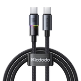 Cáp Sạc Nhanh Mcdodo Type-C to Type-C 100W Cable with 7 Colorful Lights