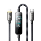 Cáp Sạc Nhanh Mcdodo Vision 240W Type-C to Type-C | Màn Hình TFT Cảm Ứng, Dây Dù