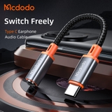 Đầu Chuyển Audio Mcdodo Type-C to 3.5mm | Tích Hợp Chip DAC, Âm Thanh Lossless, Full Chức Năng