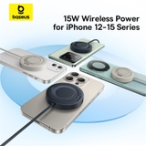 Đế Sạc Không Dây Baseus Simple Mini4 Magnetic Wireless Charging Stand Qi2 15W Universal