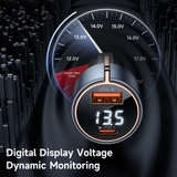 Tẩu Sạc Ô Tô Mcdodo 75W | Type-C 45W + USB 30W, Có LED Hiển Thị, Hỗ Trợ SFC