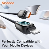 Cáp Sạc Mcdodo Vision Sci-Fi Type-C to Ln 36W | Hợp Kim Kẽm, Đèn LED 3D