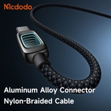 Cáp Sạc Mcdodo Vision Sci-Fi USB to Type-C 6A | Hiệu Ứng LED 3D, Đầu Hợp Kim Kẽm