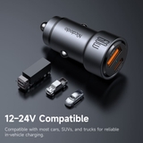 Tẩu Sạc Nhanh Ô Tô Mcdodo NeoEco 60W | 2 Cổng (Type-C & USB), Hỗ Trợ Sạc Nhanh SFC 2.0 45W, Nhỏ Gọn