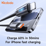 Cáp Sạc Nhanh Mcdodo Type-C to iP 36W Cable With Breathing Light