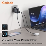 Cốc Sạc Nhanh Mcdodo Gana Ultra 70W | Màn Hình Emoji Sinh Động, 3 Cổng Sạc, Hỗ Trợ SFC 3.0