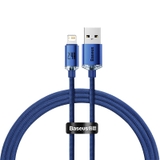 Cáp Sạc Baseus Crystal Shine USB to Ln 2.4A | Bện Vải Thời Trang, Bền Bỉ 1.2m/2m