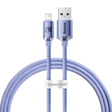 Cáp Sạc Baseus Crystal Shine USB to Ln 2.4A | Bện Vải Thời Trang, Bền Bỉ 1.2m/2m