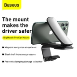Giá Đỡ Điện Thoại Baseus Big Mouth Pro | Kẹp Trên Taplo Ô Tô, Chắc Chắn, Tiện Lợi