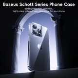 Ốp Lưng Viền Dẻo Baseus Schott Series Phone Case for iP 15 (Tặng kèm cường lực)
