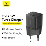 Củ Sạc Nhanh Baseus GaN5S 20W | Công Nghệ GaN5 Mới, Siêu Nhỏ Gọn, Sạc Nhanh An Toàn