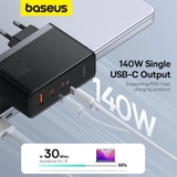 Bộ Sạc Nhanh Baseus GaN5 Pro Digital Fast Charger 2C+U 160W CN  (Kèm cáp C to C 240W, 48V/5A, 1m)