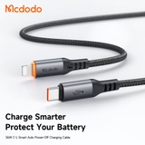 Cáp Sạc Mcdodo Cab Smart 36W Type-C to Ln | Tự Ngắt Thông Minh, Sạc Nhanh PD