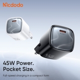 Cốc Sạc Nhanh Mcdodo Nano 45W | 1 Cổng Type-C Nhỏ Gọn, Hỗ Trợ SFC 2.0, Công Nghệ GaN, Tản Nhiệt Tốt