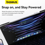 Bút Cảm Ứng Sạc Không Dây OS-Baseus Smooth Writing 2 Series Wireless Charging Multifunctional Stylus, Moon White (Active Wireless Version with active pen tip)