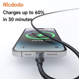Cáp Sạc Mcdodo Cab Luma 3A USB to Ln | Có Đèn LED Báo Sạc Xanh