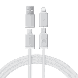 Cáp Sạc Đa Năng Baseus Versatile Type-C / USB to Type-C / Ln 60W | 4 Cổng, Nam Châm Thu Gọn
