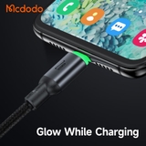 Cáp Sạc Mcdodo Cab Luma 2A USB to Micro | Có Đèn LED Báo Sạc