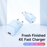 Củ Sạc Mcdodo Nano 20W PD Type-C | Kích Thước Siêu Mini, An Toàn, Chính Hãng (Chân cắm tròn)