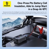 Thiết Bị Cứu Hộ Ô Tô Baseus Super Energy 4 trong 1 | Kích Bình, Bơm Lốp, Sạc Dự Phòng & Đèn Pin