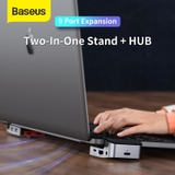 Hub chuyển đổi đa năng Baseus Macbook 9 in 1 (Rj45*1 HDMi*1 USB3.0*3 Jack 3.5 *1 USB C Data *1 Thunderbolt 3 * 2)