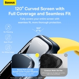 Kính cường lực cho Apple Watch Baseus Full-coverage Curved-screen Crystal Tempered Glass Film for Apple Watch