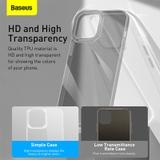 Ốp lưng trong suốt Baseus Simple Case dùng cho iPhone 13 Series (Ultra Slim, High Transparent, Soft TPU Silicone)