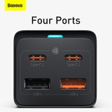 Bộ sạc nhanh 65W Baseus GaN3 Pro Desktop Powerstrip 2AC+2U+2C (With Mini White Cable Type-C to Type-C 100W(20V/5A) 1m )