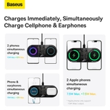 Đế Sạc Nhanh Không Dây Đa Năng Baseus Digital LED Display 2in1 Wireless Charger 20W (Phone + Airpods Pro, New Upgrade Model ）