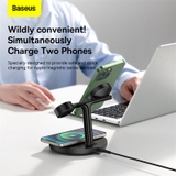 Bộ sạc không dây Baseus Swan 3-in-1 Wireless Magnetic Charging Bracket 20W