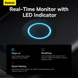 Trạm Sạc GaN Baseus PowerCombo 40W | 3 AC, 2 Type-C, 1 USB, Bảo Vệ Quá Tải BDIP